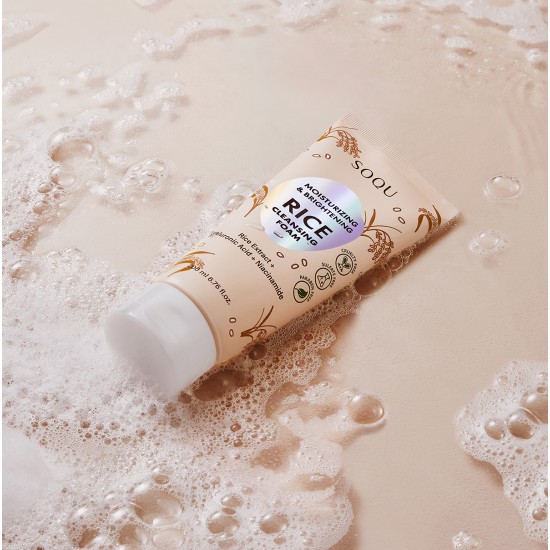 SOQU MOISTURIZING & BRIGHTENING RICE FOAM CLEANSER 1ea SOQU MOISTURIZING & BRIGHTENING RICE FOAM CLEANSER 1ea