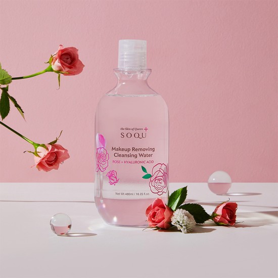 SOQU MAKEUP REMOVING CLEANSING WATER ROSE SOQU MAKEUP REMOVING CLEANSING WATER ROSE