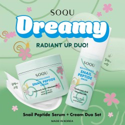 SOQU DREAMY RADIANT UP DUO SET(SNAIL CREAM 1ea + SERUM 1ea)